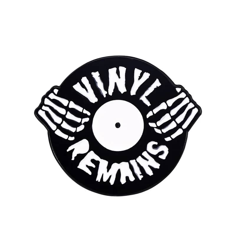 Vinyl Remains Enamel Pin