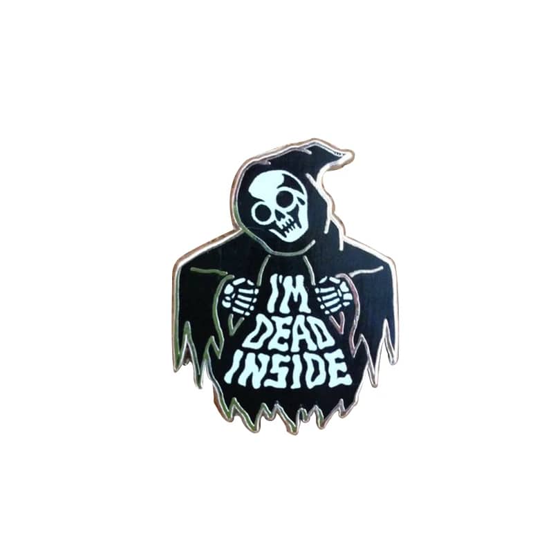 I'm Dead Inside Grim Reaper Enamel Pin